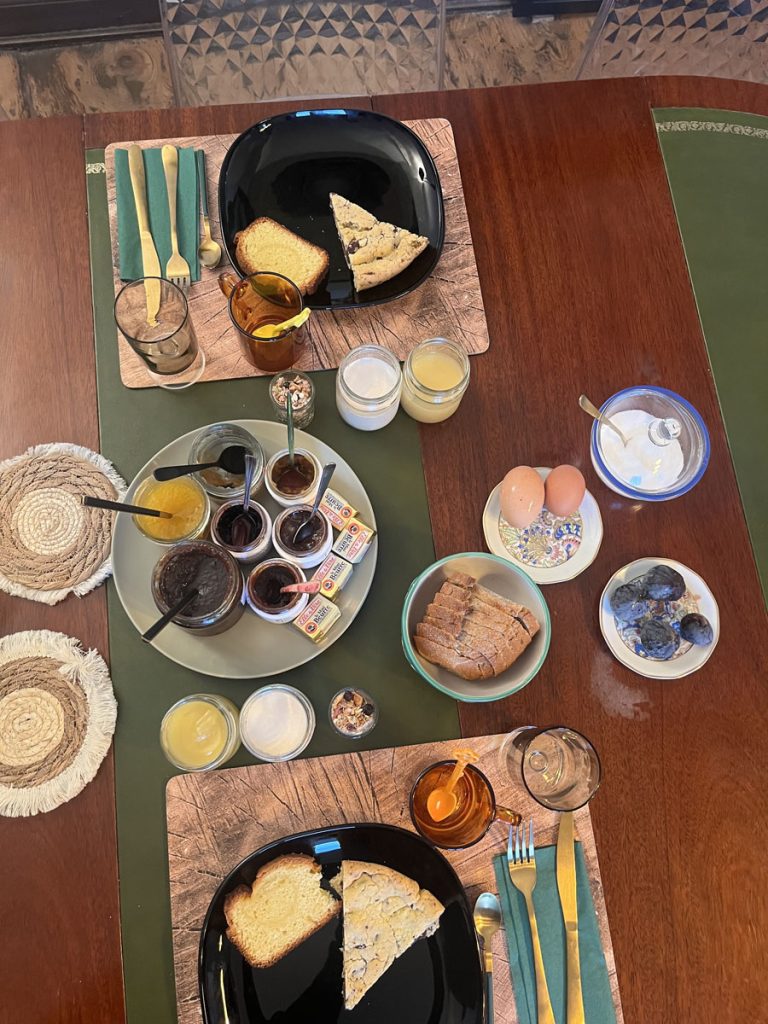 Petit déjeuner La Maison de Laulie